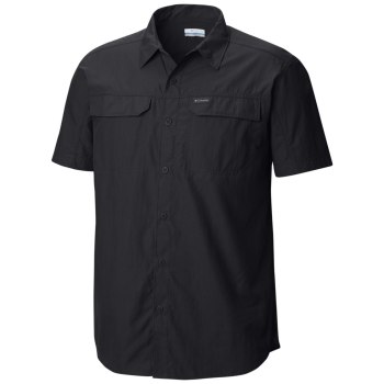 Columbia Muške Košulje - Silver Ridge 2.0 Short Sleeve Tall Crne | XVJF-07241